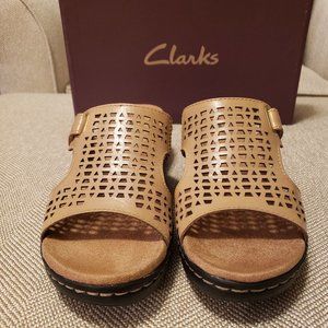 Clarks Sandals - Light Tan, Never worn with Box